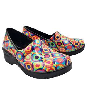 Easy Street Laurie Multicolored Slip-Resistant Non-Marking Clogs Women's Size 10